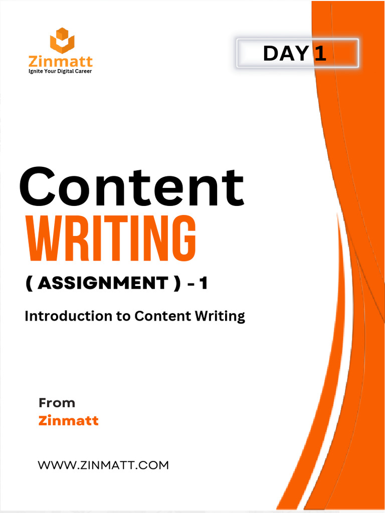 Introduction to Content Writing Basics | PDF