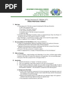 Biology Seminar 601 (Biosem 601) Thesis Proposal Format 1