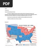 APUSH DBQ ELECTION of 1896 With Introduction and Rubric and Everything Else