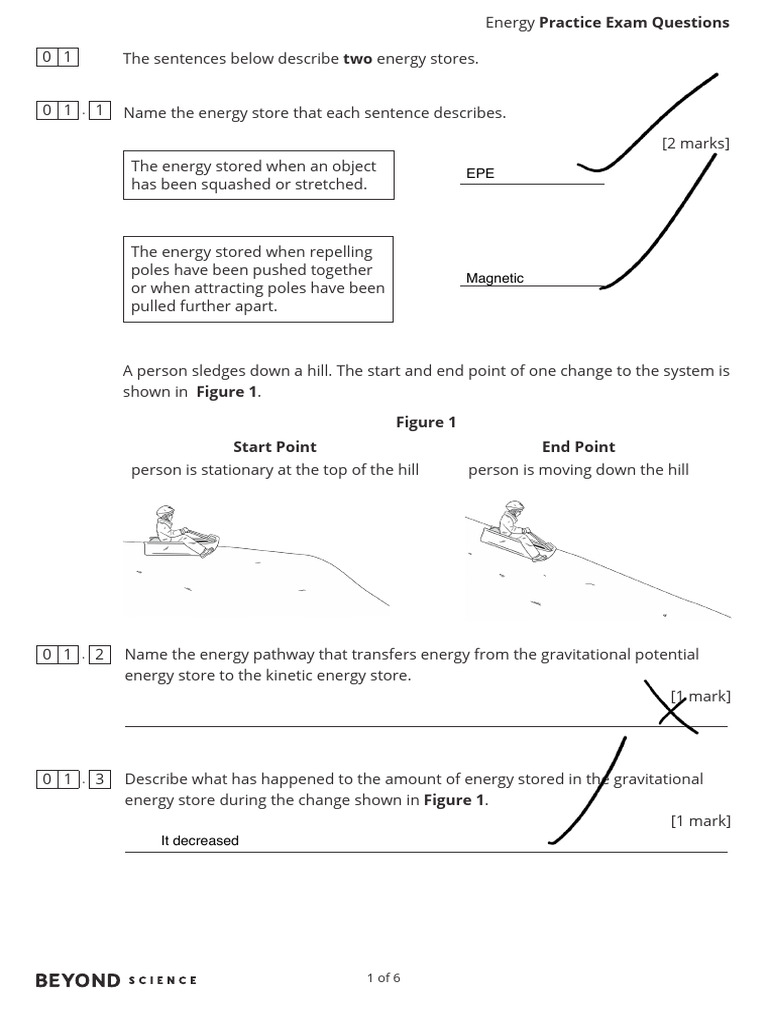 Energy Exam Practice Questions | PDF | Thermal Insulation | Temperature