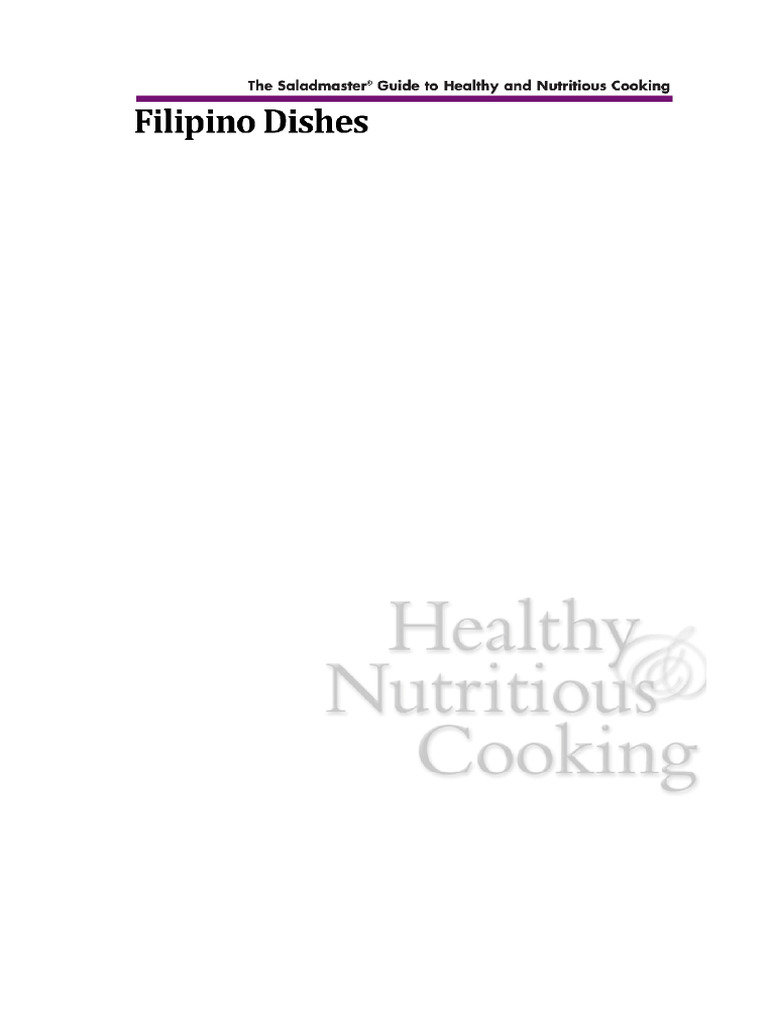 Filipino Recipe Collection PDF | PDF | Western Cuisine | Food And Drink ...