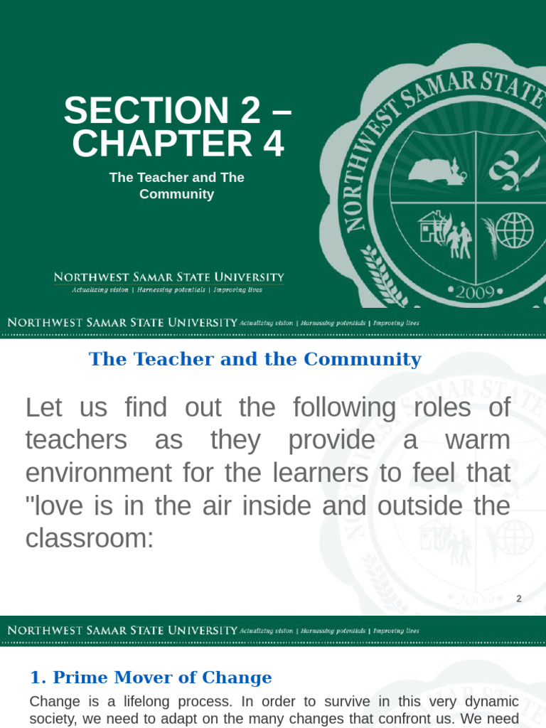 Section 2 Chapter 4 | PDF | Teachers | Motivation