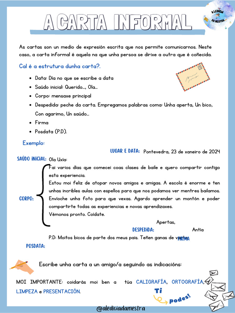 Carta Informal - Escritura Creativa | PDF
