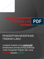 Model Modifikasi Tingkah Laku Skinner