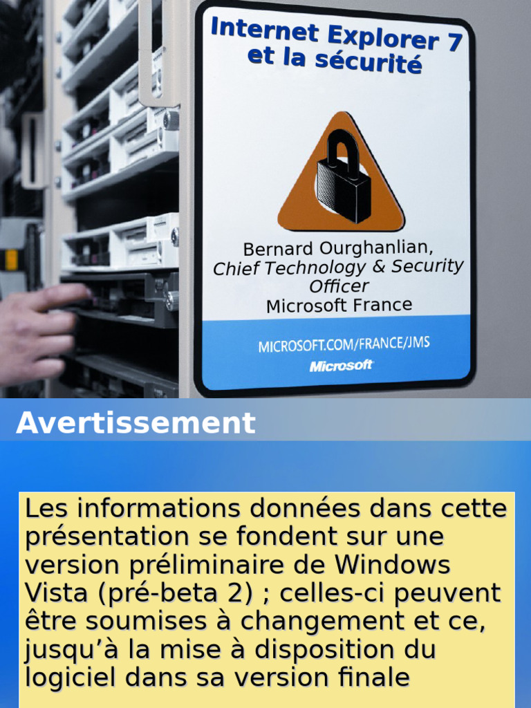 Sécurité d'Internet Explorer 7 expliquée | PDF | Windows Vista ...