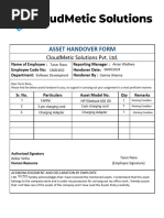 Asset Transfer Form Template | PDF