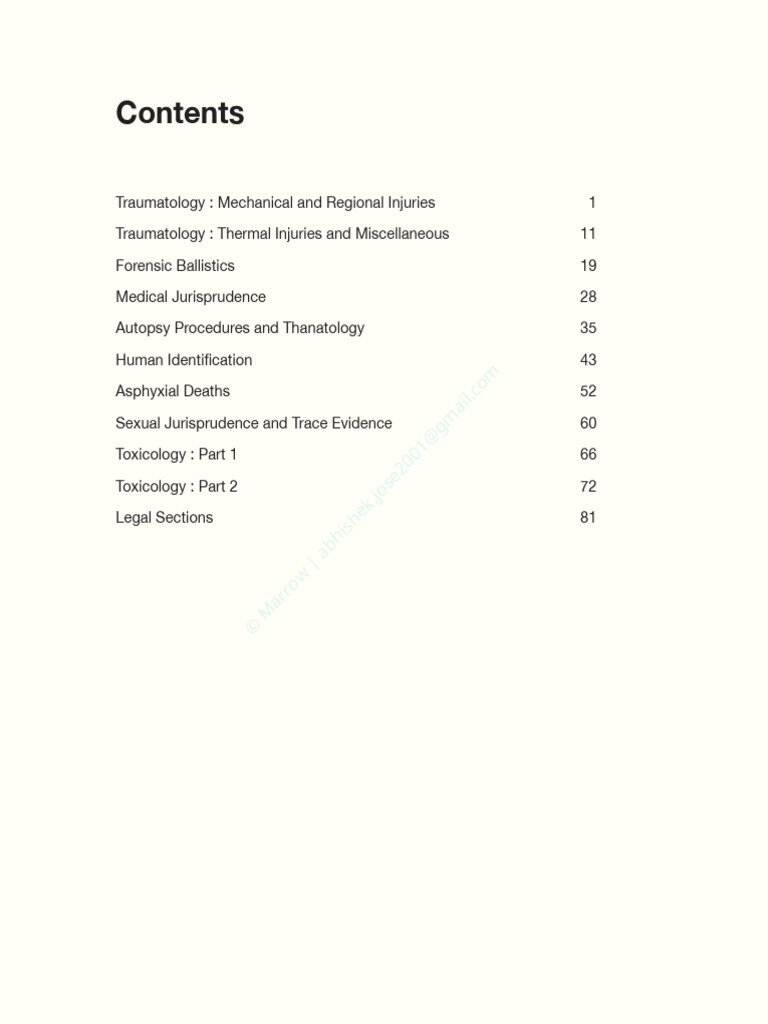 Forensic Medicine PDF | PDF | Injury