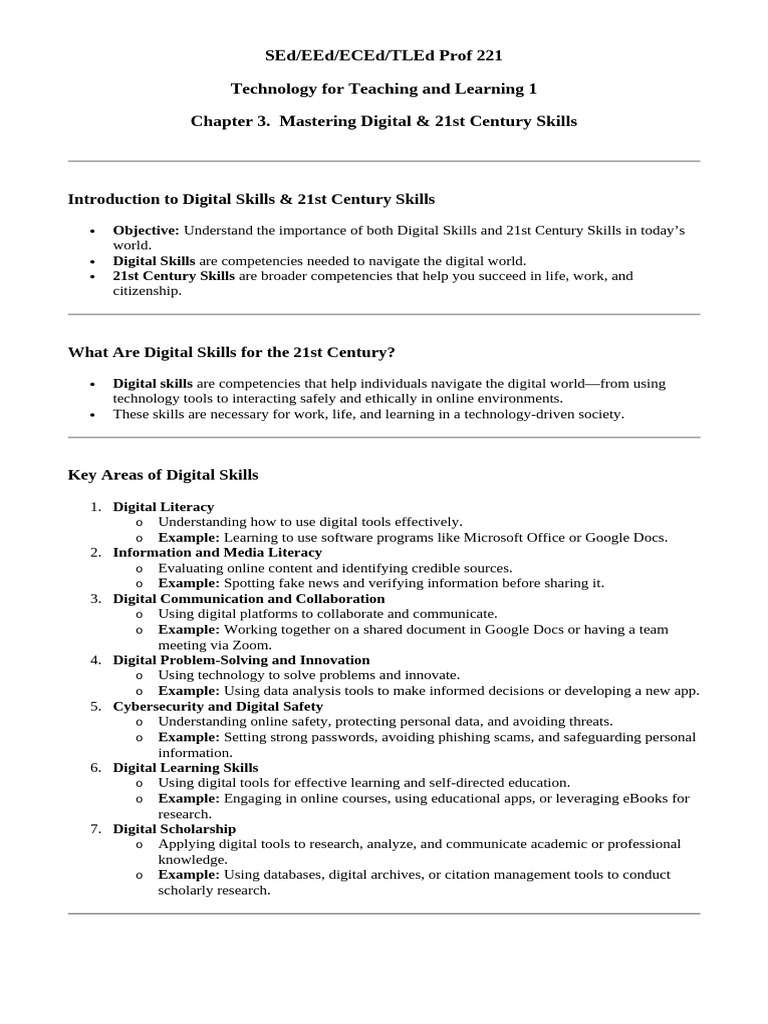 Digital and 21st Century Skills | PDF | Critical Thinking | Collaboration