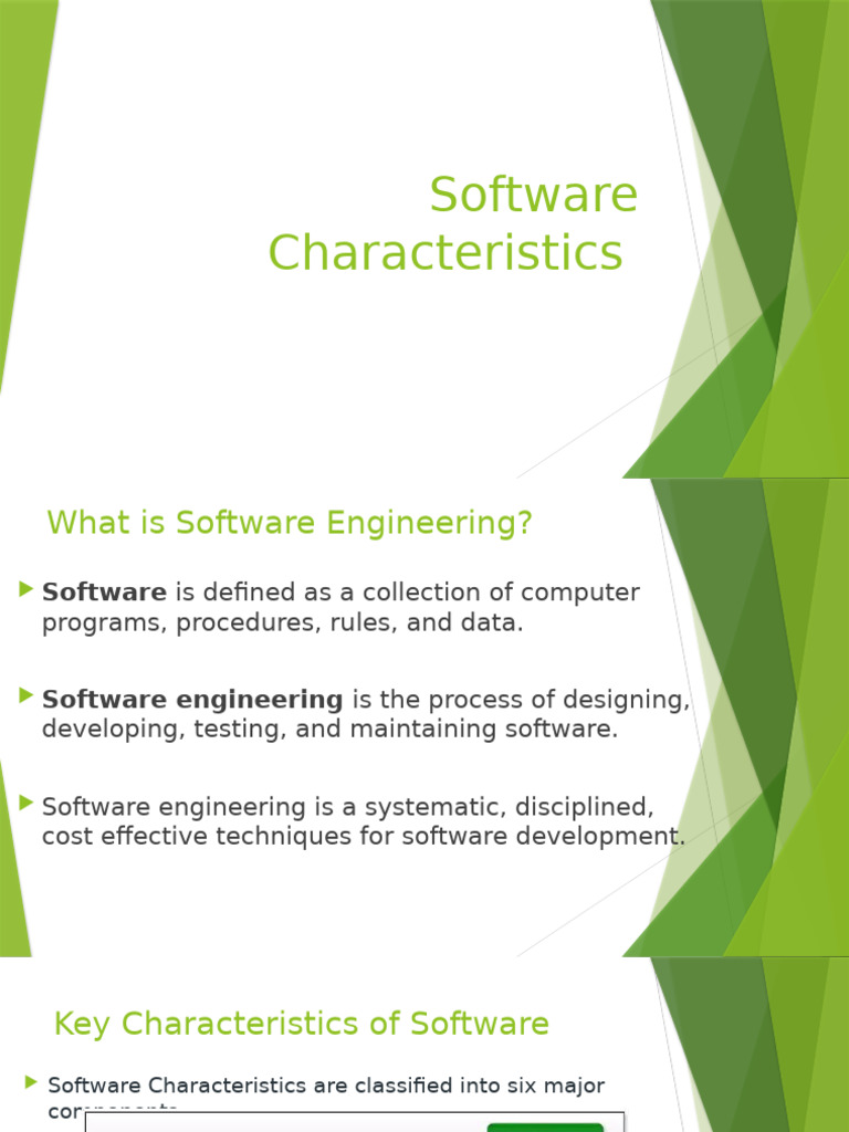 Key Software Characteristics Explained | PDF | Software Testing | Software