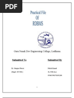 Reference Practicle File For RDBMS-II