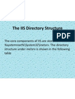 The IIS Directory Structure: The Core Components of IIS Are Stored at Structure Under Inetsrv Is Shown in The Following