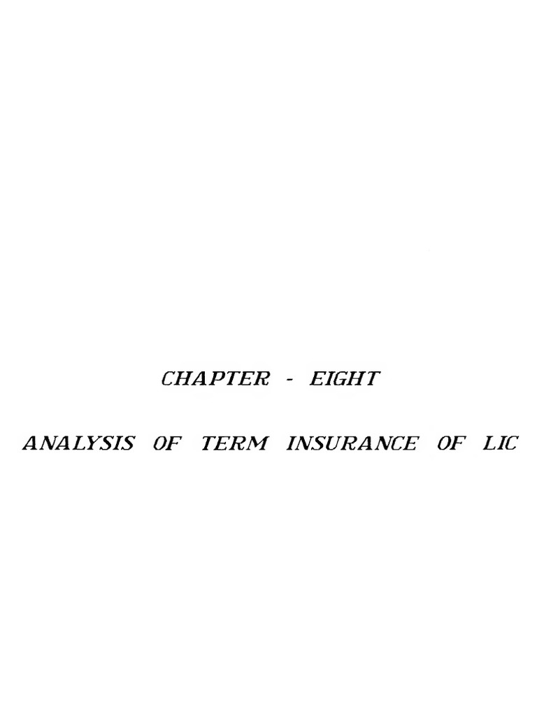 17 Chapter 8 | PDF | Insurance | Life Insurance