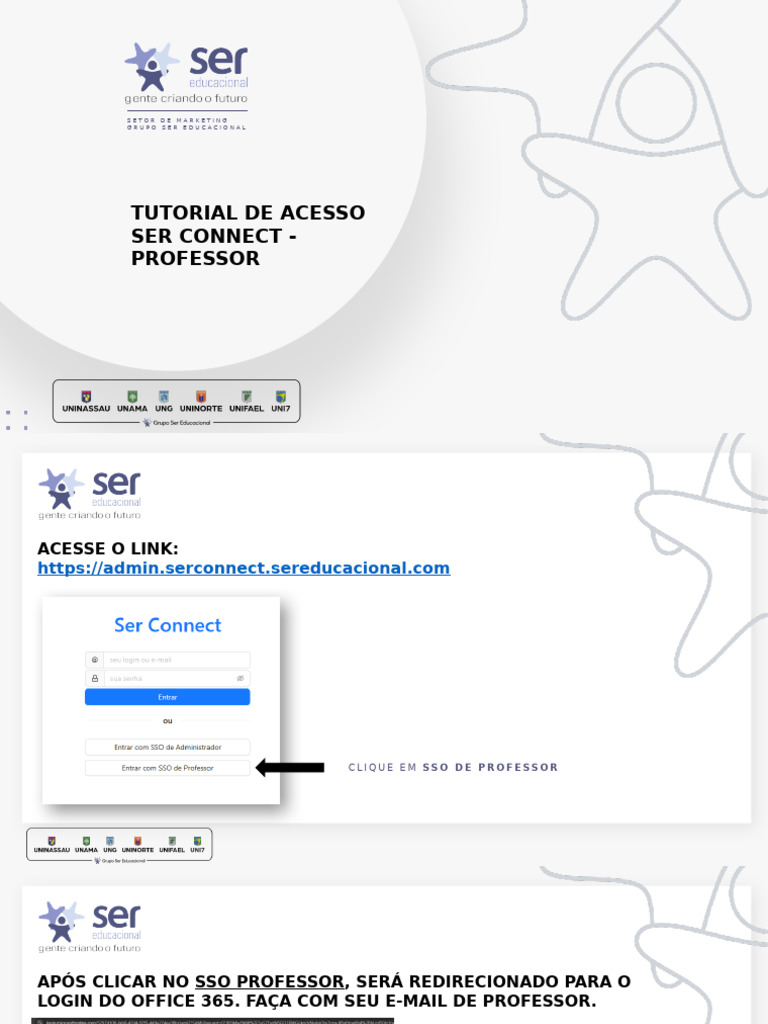 Acesso ao Ser Connect para Professores | PDF