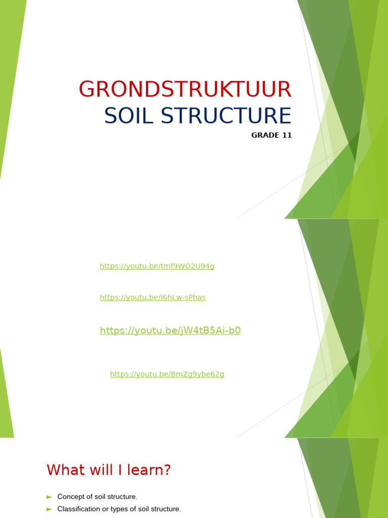Grade 11 Soil Structure Overview | PDF | Soil | Materials