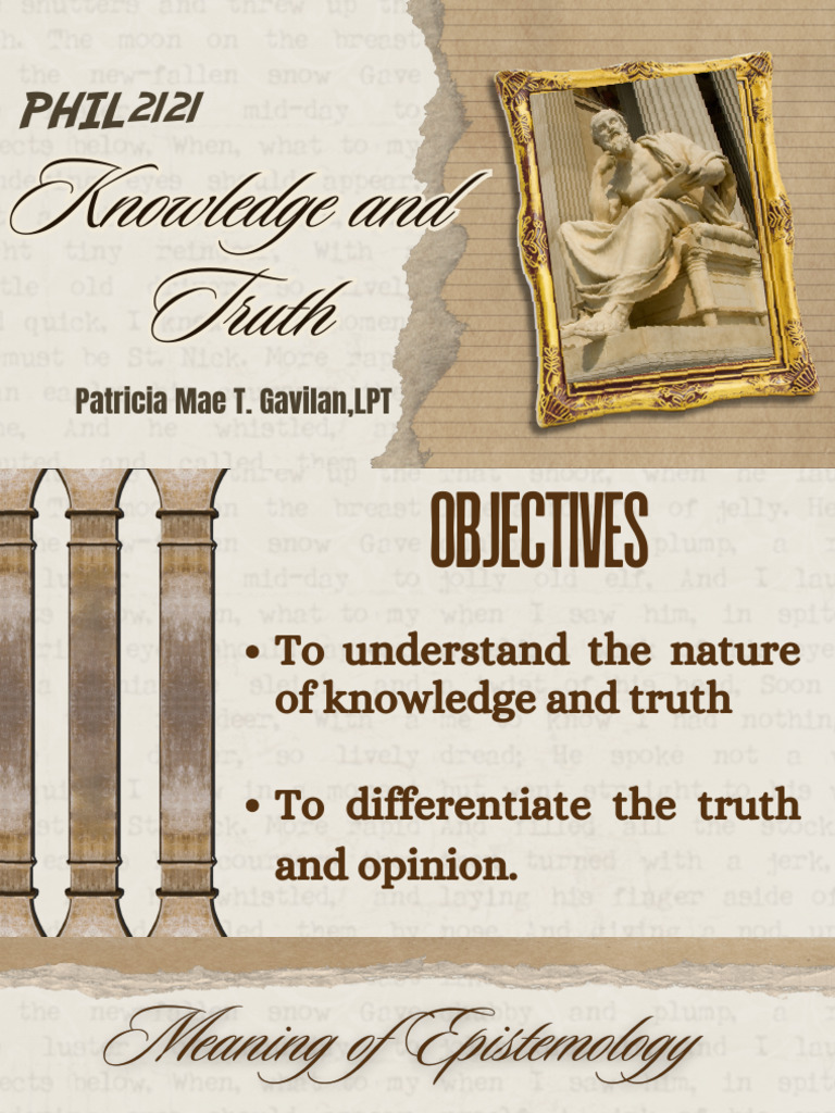Understanding Knowledge and Truth | PDF | Proposition | Rationalism