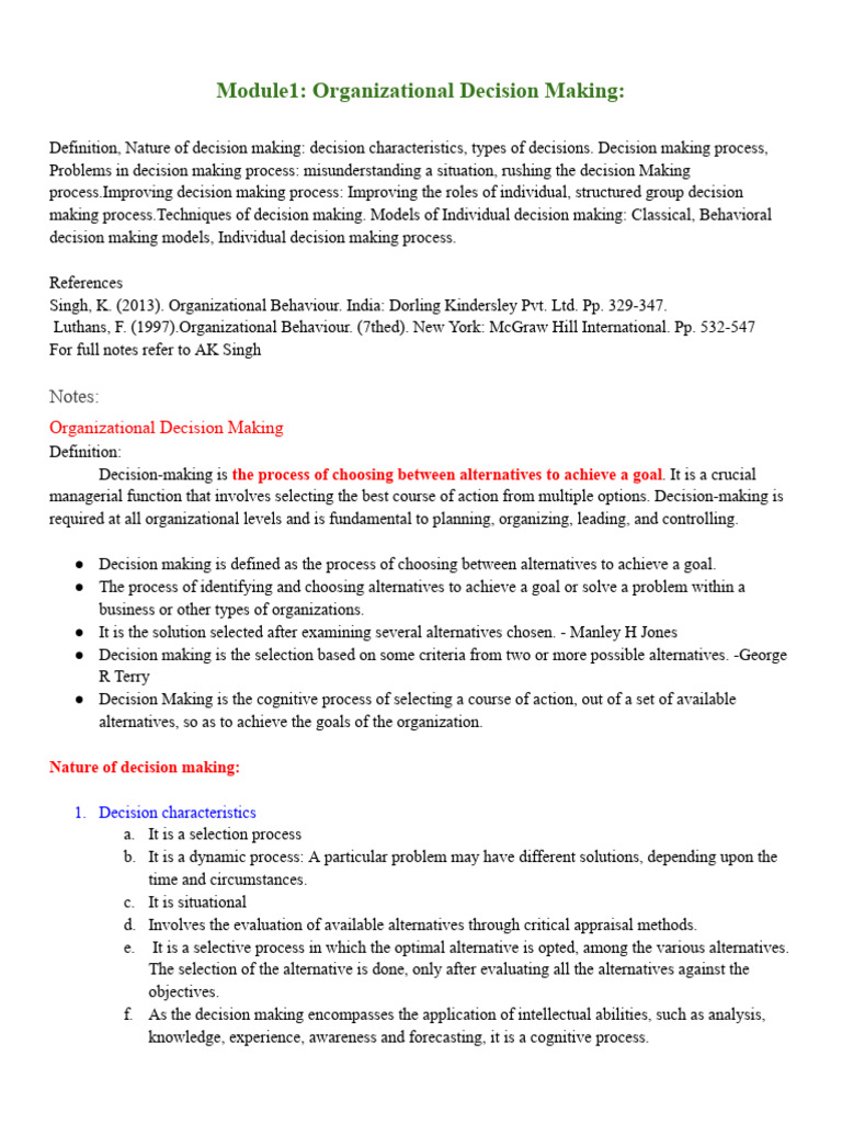 Implicit Favorites in Decision Making | PDF | Decision Theory ...