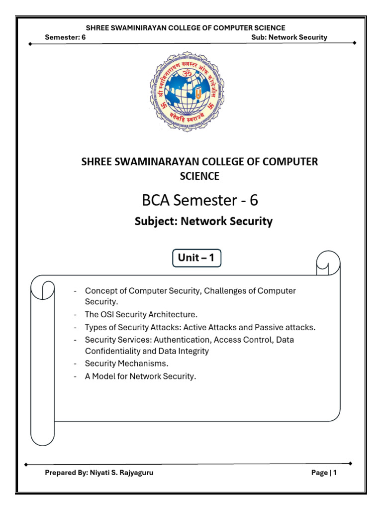 Network Security Concepts and Challenges | PDF | Security | Computer ...