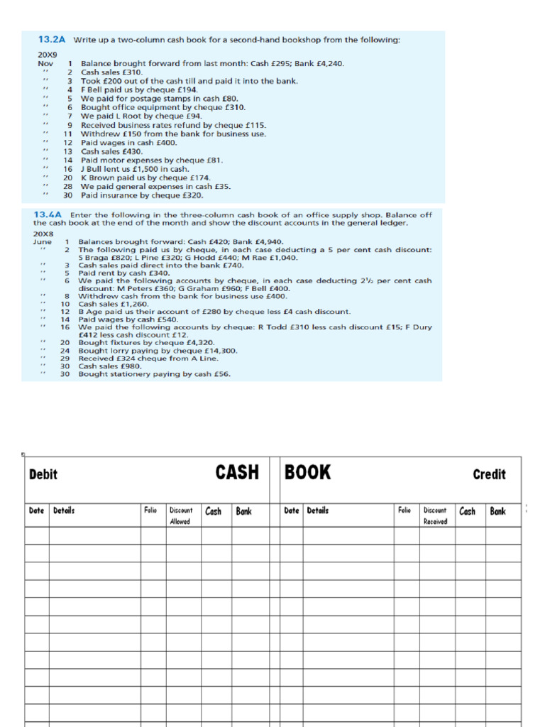 Cash Book | PDF