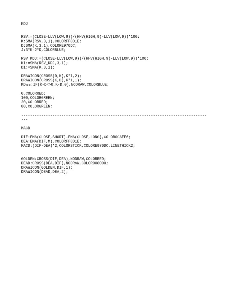 KDJ Macd | PDF