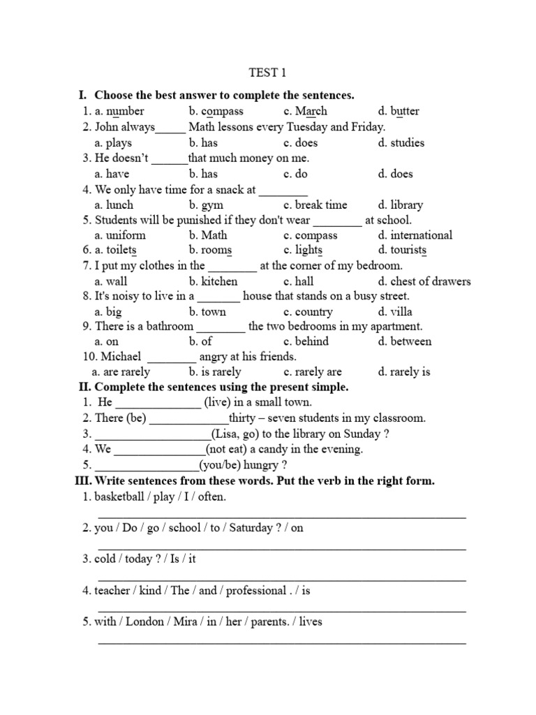 Test 1 | PDF