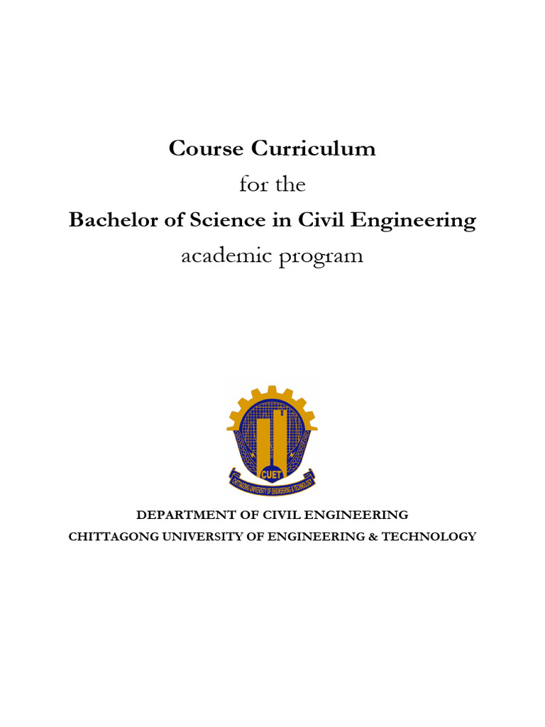 Civil Engineering BSc Curriculum Overview | PDF | Concrete | Force