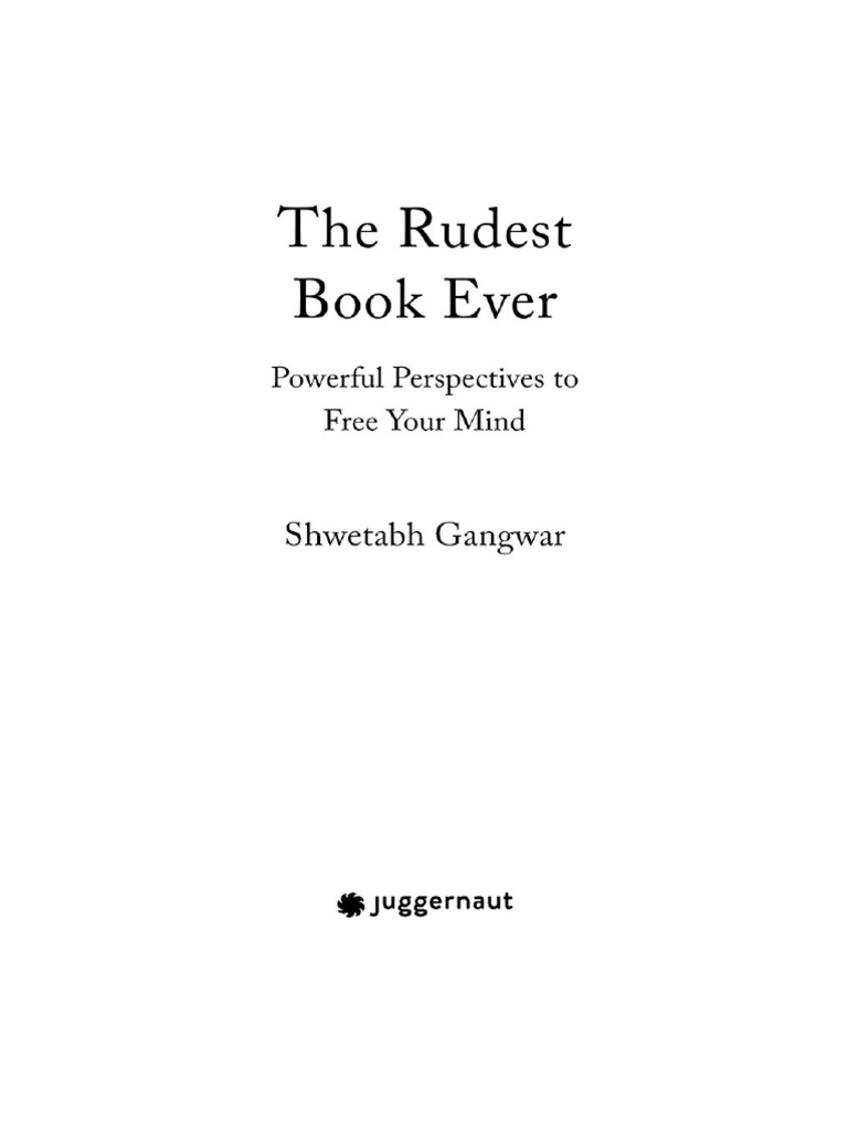 The Rudest Book Ever Print | PDF