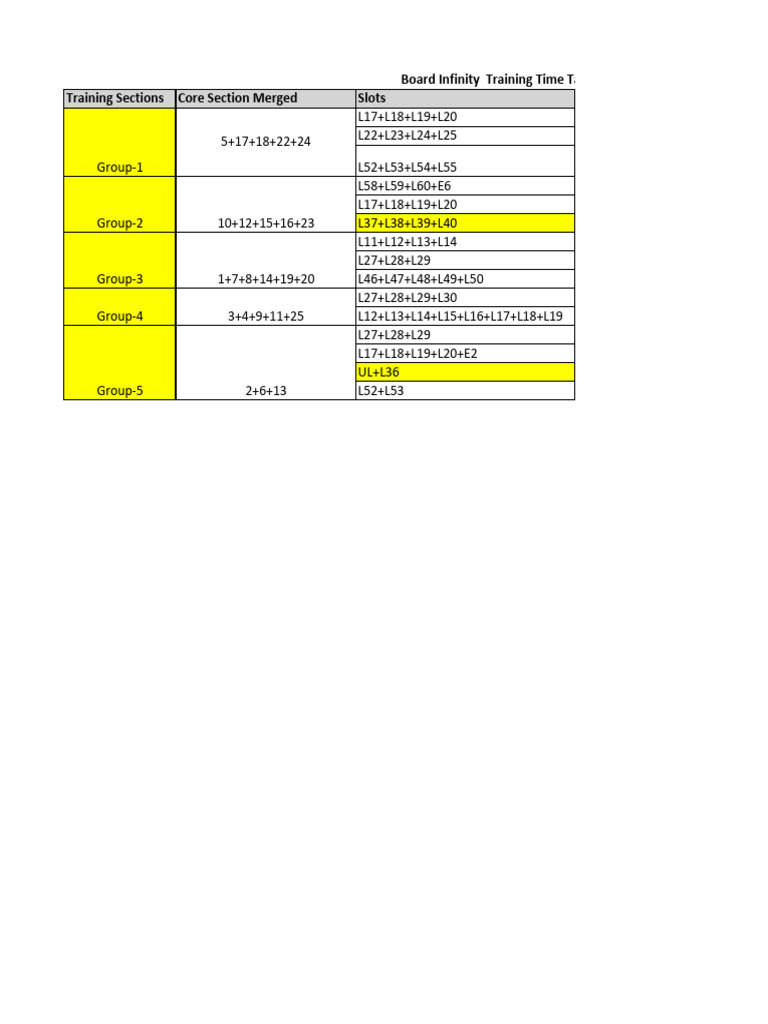 L52 Timetable and FFCS Planner | PDF