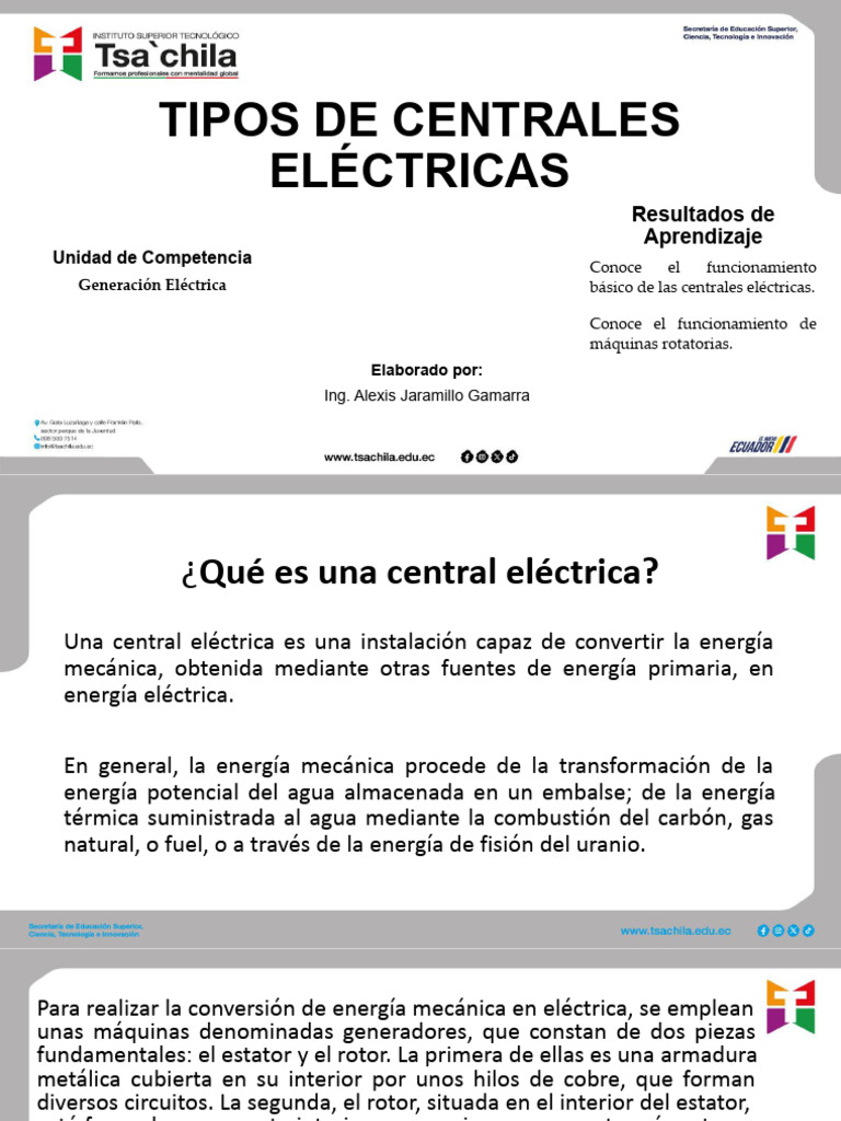 Tipos de Centrales-1 | PDF | La energía nuclear | Ingenieria Eléctrica