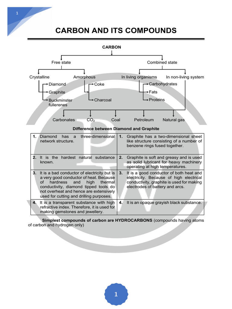 Overview of Carbon Compounds | PDF | Carbon | Hydrocarbons