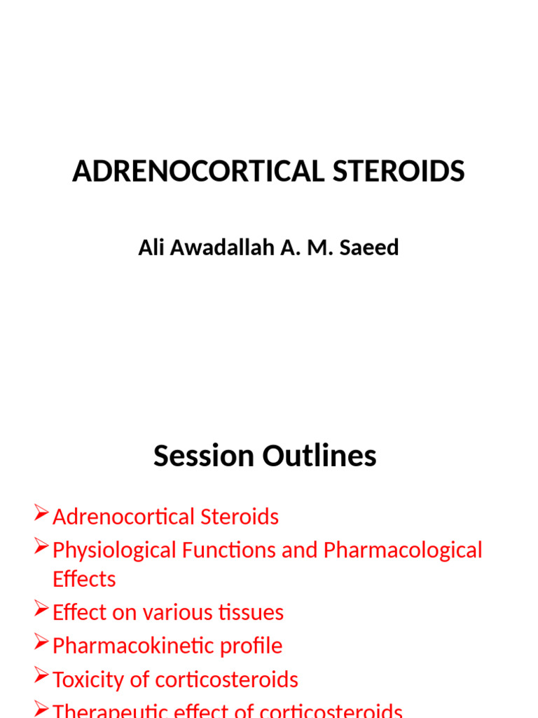 Understanding Adrenocortical Steroids | PDF | Glucocorticoid ...