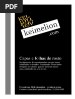 Capas e folhas de rosto de trabalhos revisados na  Keimelion