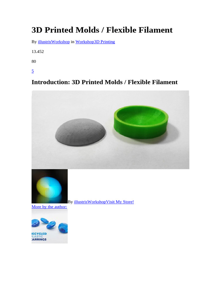 3D Printed Molds | PDF | 3 D Printing | Industrial Processes