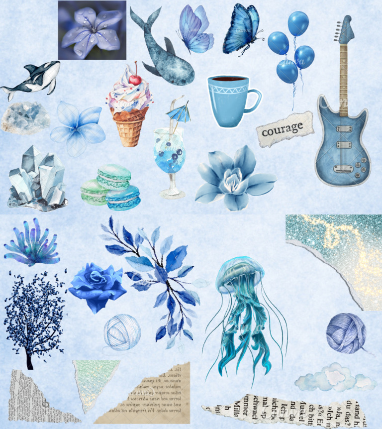 Blue Art Cutout Board | PDF