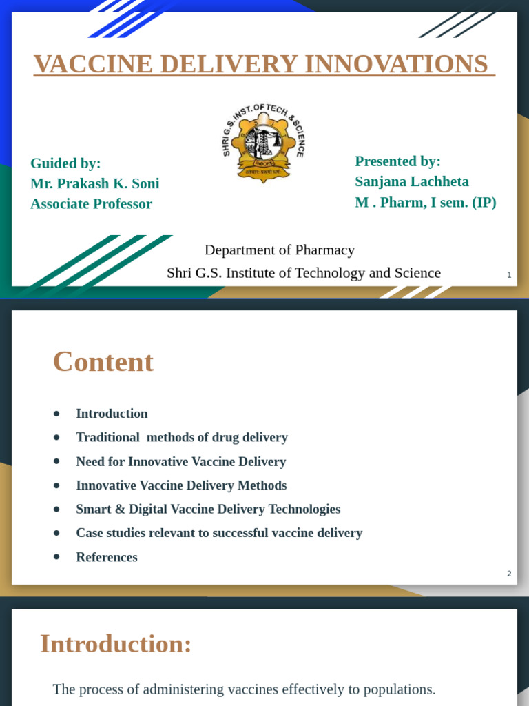 Innovative Vaccine Delivery Methods | PDF | Vaccines | Injection (Medicine)