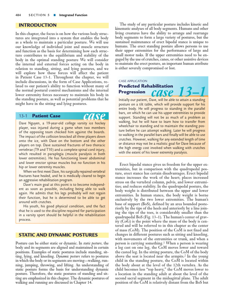 Postural Control and Rehabilitation Insights | PDF | Force | Balance ...