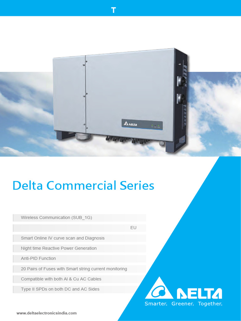 Delta M125HV Inverter Overview | PDF | Direct Current | Power Inverter