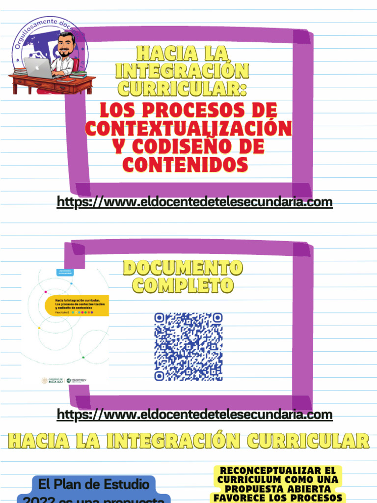 Integración Curricular y Contextualización | PDF | Plan de estudios ...