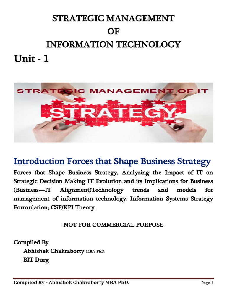 STRATEGIC MANAGEMENT of IT - 2023 | PDF | Mobile App | Performance ...