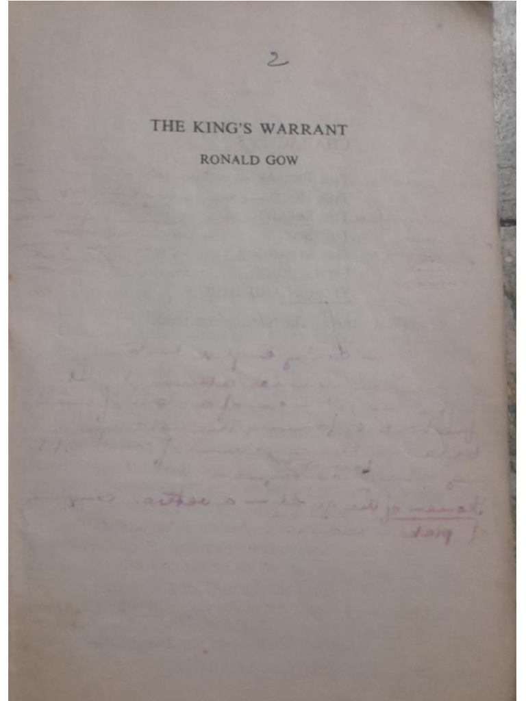 The King's Warrant | PDF