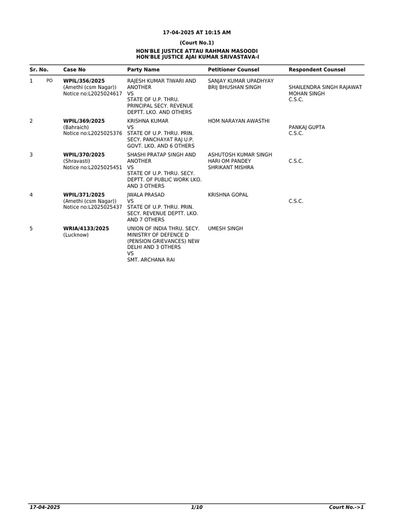SPLAD Cases Overview - April 2025 | PDF