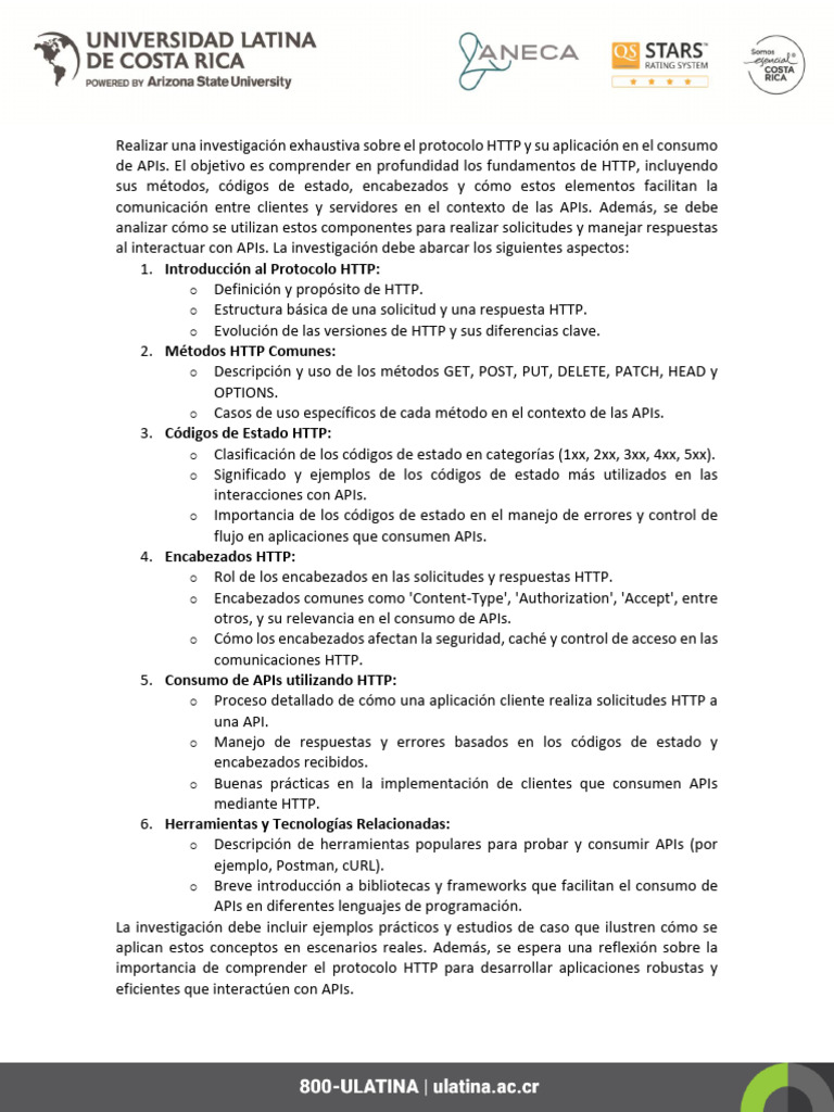 Fundamentos del Protocolo HTTP y APIs | PDF | Ingeniería Informática ...