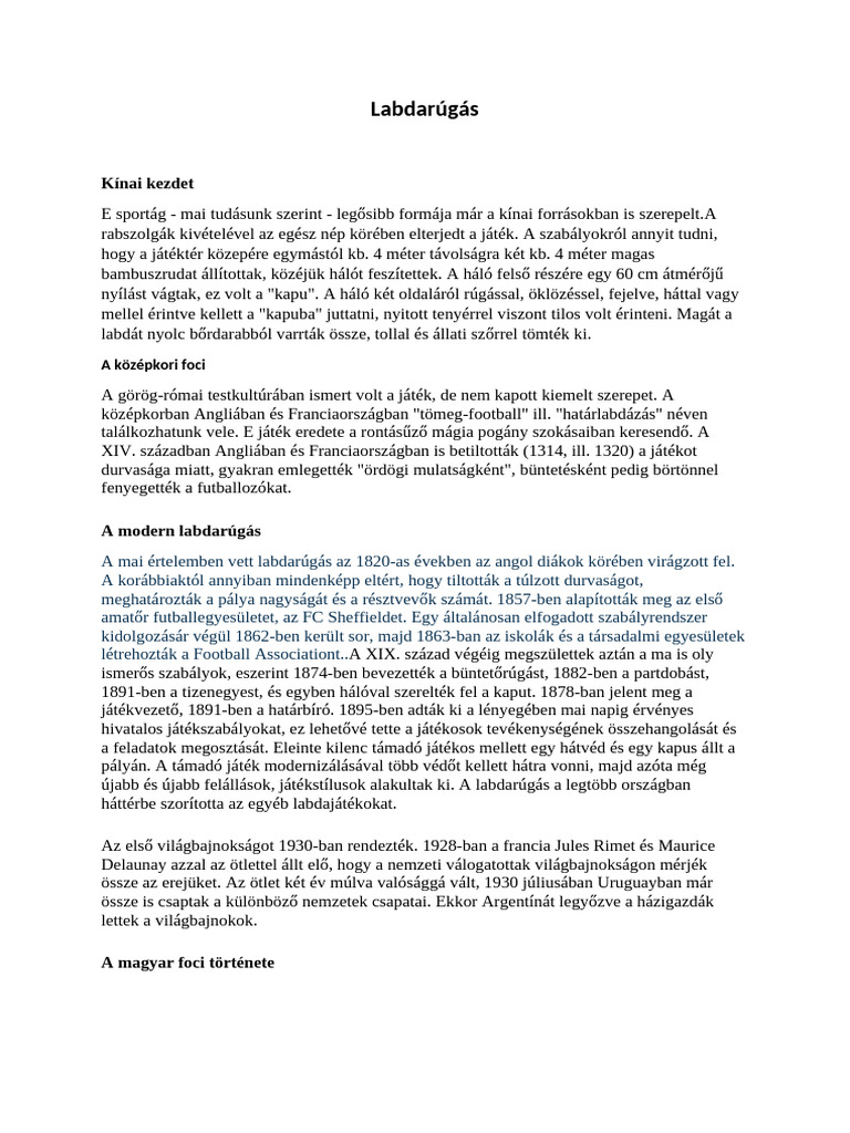 Labdarúgás | PDF