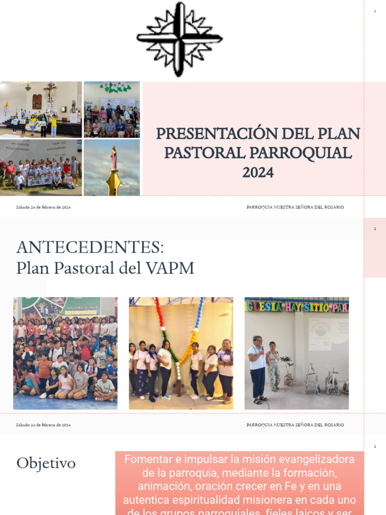 Presentación Del Plan Pastoral - PNSR - 2024-Modif04.05.24 | PDF ...