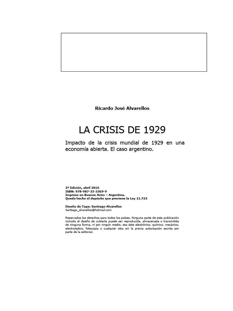 Impacto de la crisis de 1929 en Argentina | PDF | Gran depresion ...