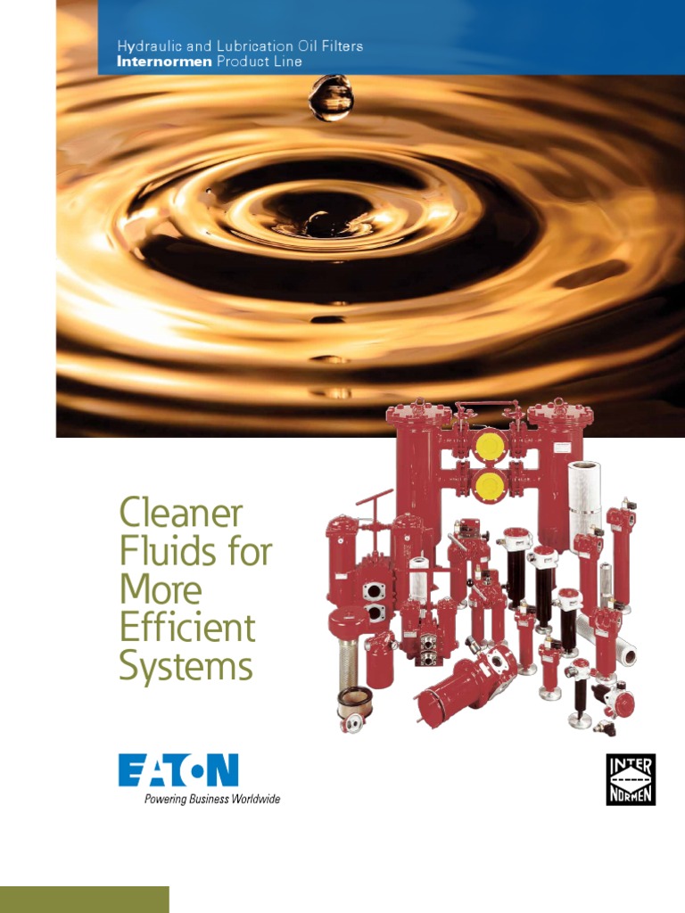Eaton Internormen Hydraulic and Lubrication Oil Filters Brochure | PDF ...
