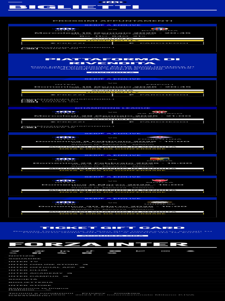 Biglietti Inter - It | PDF