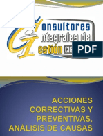 Acciones Correctivas y Preventivas LCC