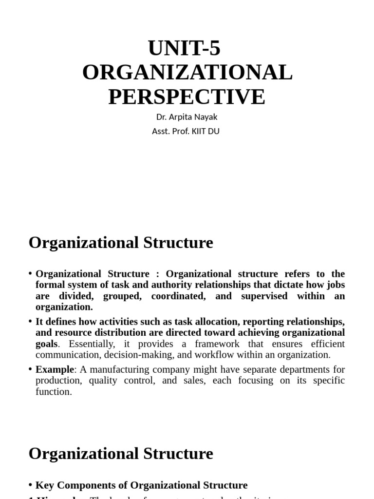 Understanding Organizational Structure & Culture | PDF | Organization ...