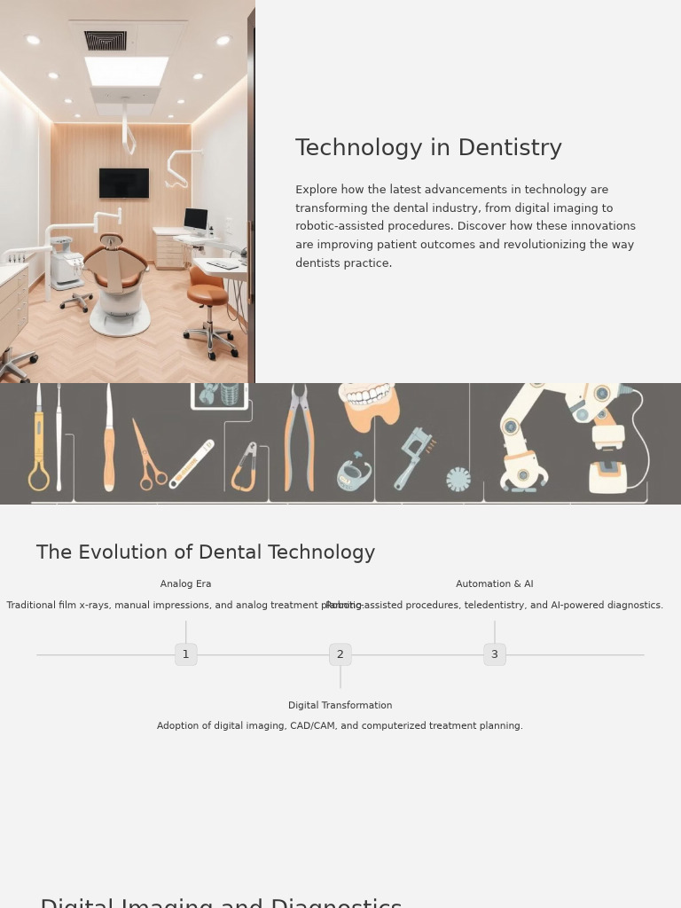 Technology in Dentistry | PDF | Dentistry | Artificial Intelligence