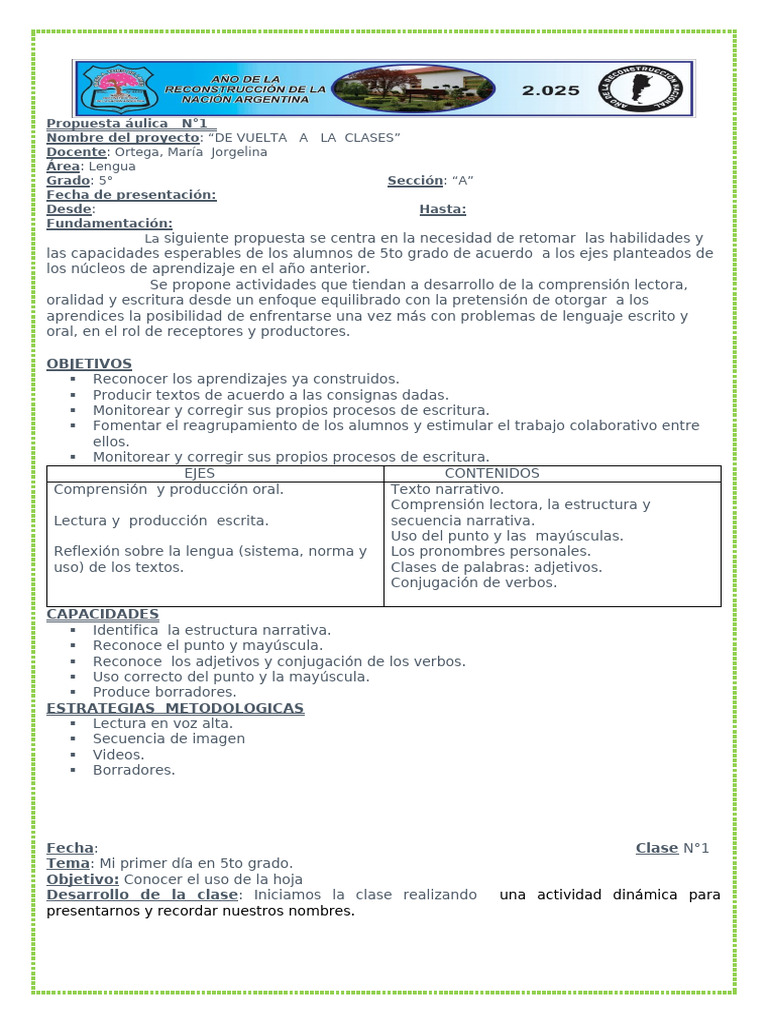 Actividades de Lengua para 5to Grado | PDF | Comprensión lectora | Verbo